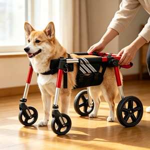 Fauteuil roulant à quatre roues <span class=keywords><strong>pour</strong></span> animaux de compagnie, robuste et durable, <span class=keywords><strong>pour</strong></span> chiens, aide à la mobilité des membres avant - Product Image 2