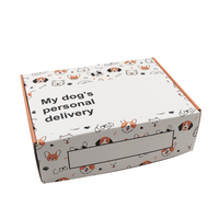 Caja de Correo Personalizada con Impresión de Logotipo, Embalaje Reciclable Corrugado, Cajas de Cartón para Envío de Alimentos para Mascotas