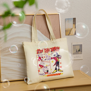 Bolsa <span class=keywords><strong>de</strong></span> lona personalizada con diseño del meme del <span class=keywords><strong>juego</strong></span> Tenna Deltarune Game Its TV Time, bolso <span class=keywords><strong>de</strong></span> hombro personalizado para viajes, bolsa <span class=keywords><strong>de</strong></span> compras reutilizable para mujer - Product Image 1