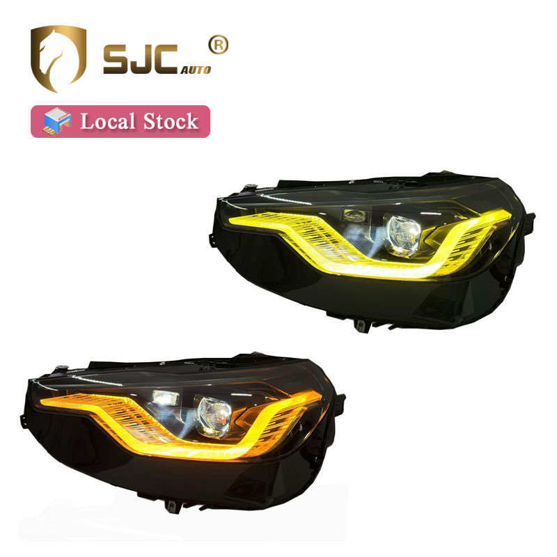 Sjc Dual-Color LED Headlight Assembly For BMW 2 Series G42 2022-2026 Yellow White DRL