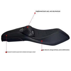 Conjunto de Asiento Modificado de Cuero PU Impermeable de Alta Resiliencia que Reduce la Altura del Asiento para Motocicleta - Product Image 4