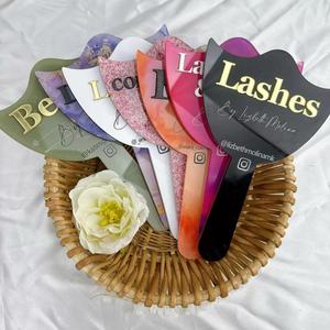Personalised Lash <b>Mirror</b>, 3D <b>Acrylic</b> Handheld <b>Mirror</b> with Text, Custom Eyelash Photo Prop, Gift for Beauty Technician and Girls - Product Image 1