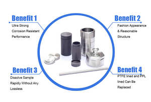 Reactor de carbonización hidrotermal precio reactor autoclave hidrotermal con revestimiento PPL - Product Image 2