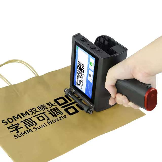 Uyin H50 Portable Automatic Handheld Inkjet Printer 50mm Height Large Character Carbon Steel Tube Customizable Logo Printer