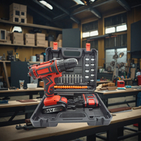 Ensemble de perceuse électrique rechargeable sans fil à vitesse variable Outils électriques sans clé à batterie au lithium pour béton industriel OEM