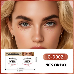 Pegatinas <span class=keywords><strong>de</strong></span> <span class=keywords><strong>Tatuajes</strong></span> con Formas Geométricas Estampadas en Oro, Estéticas, Resistentes al Agua y al Sudor, <span class=keywords><strong>de</strong></span> Larga Duración, <span class=keywords><strong>Temporales</strong></span>, para Maquillaje <span class=keywords><strong>de</strong></span> Fiesta - Product Image 6