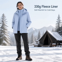 Veste bomber imperméable et coupe-vent pour homme et femme, trois-en-un, avec doublure polaire amovible, deux pièces, chaude