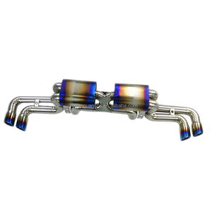 Silencieux d'échappement en titane Kaze <span class=keywords><strong>Ferrari</strong></span> F360 Modena avec tuyau de 63 mm et embouts de 76 mm X4 pour 2000-2005 - Product Image 2