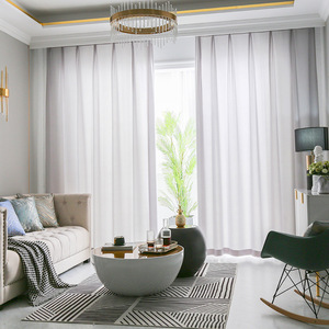 Rideau de fenêtre moderne en gaze unie XinLan pour salon et chambre à coucher (vente en gros) - Product Image 4