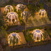 Nouvelle conception de dôme igloo transparent préfabriqué pour hôtel-resort japonais, glamping, une personne, quatre saisons, imperméable, écologique