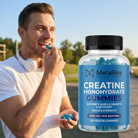 Gummies de créatine monohydrate personnalisées pour la pré-entraînement, 5g, boost d'énergie pour la croissance musculaire et le sport, non destiné aux femmes enceintes