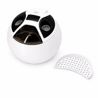 Limpiador Ultrasónico Doméstico para Joyas, Dentaduras Postizas y Retenedores Dentales, 45kHz, Limpieza Profunda Automática, Temporizador Digital, Limpiador Ultrasónico