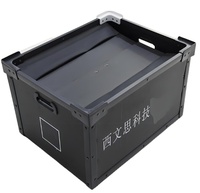 Conteneurs conducteurs ouverts, boîtes de protection antistatique ESD en PP recyclé, personnalisables pour l'électronique grand public (appareils photo/écouteurs)