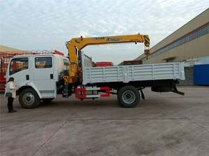 HOWO 4 portes, conduite à droite, <span class=keywords><strong>grue</strong></span> de 3 tonnes montée sur <span class=keywords><strong>camion</strong></span> cargo léger à 6 roues - Product Image 4