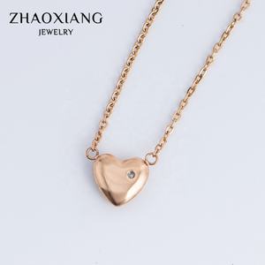 Collares con Diseño de Corazón Simple para Mujer, Acero Inoxidable, Joyería Dorada, Fabricación de Dijes, Creación de Joyas - Product Image 5