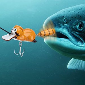 Hilure 80mm 10g Little Cute Raccoon Crankbait Esche da Pesca Affondanti Swimbait Topwater Bass & Trout Spinnerbaits HHC01 - Product Image 1