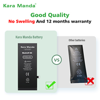 Batterie de téléphone Kara Manda, batterie personnalisée pour iPhone Se3, batterie iPhone haute capacité, sans message pop-up, 100% de santé