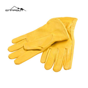 แคมป์เอาท์ ถุงมือกลางแจ้ง หนังสีเหลือง M L บาร์บีคิว แคมป์ปิ้ง ไมโครเวฟ ป้องกัน สำหรับผู้ใหญ่ ทุกเพศ - Product Image 5