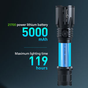 TANK007 30 Вт высокомощный фонарь большой дальности перезаряжаемый 3000LM Lanterna, Тактический фонарик для тендера - Product Image 5