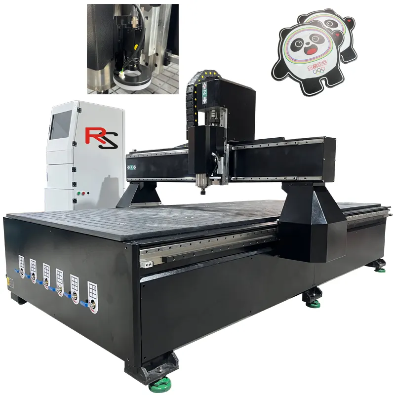 cnc router machine 1325 with CCD industry camera picture cutting acrylic wood engraving 3axis manufacturer