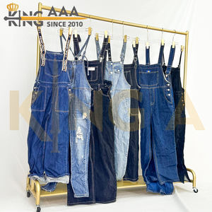 时尚KingAAA模特A06-2女士牛仔裤工作服吊带裤街装风格涤棉混装 - Product Image 5