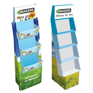 Exhibidor de Piso de Cartón Corrugado Plegable Personalizable, Exhibidor Publicitario POS para Paquetes de Semillas - Product Image 2