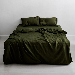 Set di <span class=keywords><strong>Lenzuola</strong></span> in Lino <span class=keywords><strong>Francese</strong></span> 100% Oeko-tex, Set Biancheria da Letto in Lino, Copripiumino King Size, Set <span class=keywords><strong>Lenzuola</strong></span> Stonewashed - Product Image 4