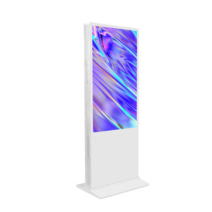 Pantalla Digital de Señalización de 43-85 Pulgadas con Doble Pantalla y Soporte de Pie, Pantalla Táctil Android 4K para Publicidad en Interiores - Product Image 1