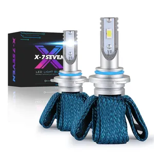 X-7SEVEN Copper Belt Fanless h7 led mini car headlight led h7 h11 auto light bulbs hb3 hb4 fog light kit h3 880 9005 9006