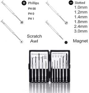11 Tamanho diferente Mini Pequeno Flathead Phillips Jóias Assista iPhone Brinquedos Computador Eyeglass Repair Precision <span class=keywords><strong>Screwdriver</strong></span> <span class=keywords><strong>Set</strong></span> - Product Image 4