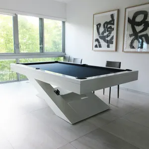 2024 Hot sale adult rec room cheapest natural oak wood ultra modern 7ft 8ft 9ft home use slate top snooker & billiard pool table