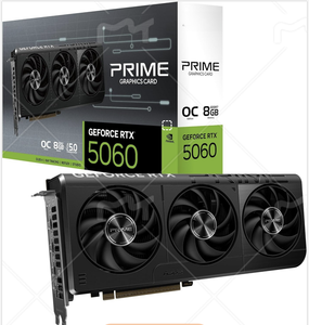 การ์ดจอ SFF-Ready Prime GeForce 5060 8GB GDDR7 OC Edition (8GB GDDR7, HD/DP 2.1, 2.5-Slot, พัดลม Axial-tech, Dual BIOS) - Product Image 1