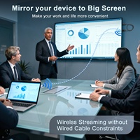 Kabelloser Display-Sender-Adapter Airplay Miracast Bildschirmspiegelung Extender für Video- und Audio-Streaming TV/Projektor Kunststoff