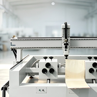 Routeur CNC 5 axes à broche unique HJD0505-Q3 pour découpe de dossier de chaise 3D, composants de base pour engrenages, façonnage de surfaces courbes et sculpture sur bois