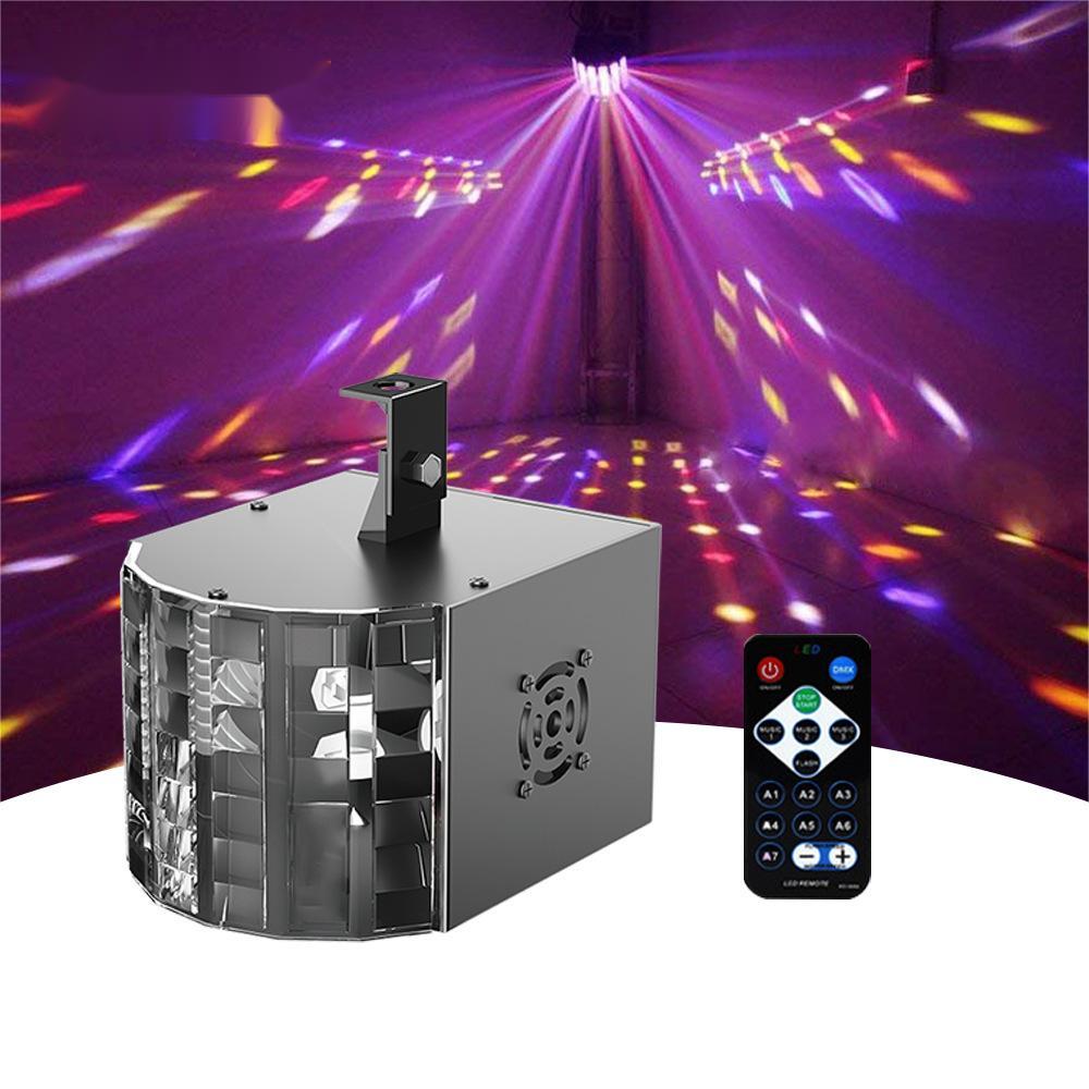 Mini 100W RGBW UV LED Beam Projector Butterfly Stage Light Bar Colorful Projection Effect for KTV Disco DJ Atmosphere Flash