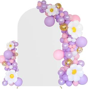 Penutup lengkungan pernikahan atas bulat <span class=keywords><strong>2</strong></span> sisi putih spandeks elastis dalam stok latar belakang untuk pesta Natal Paskah Baby Shower & ulang tahun - Product Image 1