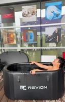 Baignoire Spa Ovale Moderne avec Machine à Glaçons, Température Ultra-Basse 0°C, Pas de Glaçons Nécessaires, Bain de Glace et Utilisation en Salle de Sport, Fourniture OEM/ODM