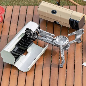 Single Ultraleichter Mini Outdoor Klapp stahl Gasherd Tragbarer wind dichter Ofen brenner <span class=keywords><strong>Camping</strong></span> Butan angetrieben Automatik - Product Image 5