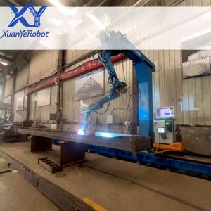 Station de soudage robotisée TIG laser XY avec bras robotisé, entraînement servo-électrique PLC, puissance 0,5 kW, cadre en acier, motoréducteur à portique - Product Image 6