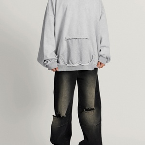 Sudadera con Capucha de Estilo Vintage Lavada, Fabricantes de Ropa al por Mayor, Ropa Personalizada, Nueva Llegada, Sudadera Unisex - Product Image 3