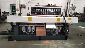 Máquina automática de bordes de vidrio de línea recta rectilínea de 9 motores Rectificadora de vidrio