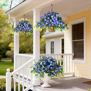 Guirnalda Colgante <span class=keywords><strong>de</strong></span> Flores Artificiales <span class=keywords><strong>de</strong></span> Seda, Rama <span class=keywords><strong>de</strong></span> <span class=keywords><strong>Planta</strong></span> <span class=keywords><strong>de</strong></span> Flor <span class=keywords><strong>de</strong></span> Joyero para Decoración del Hogar, Jardín, Ventana, Caja, Porche y Festividades - Product Image 2
