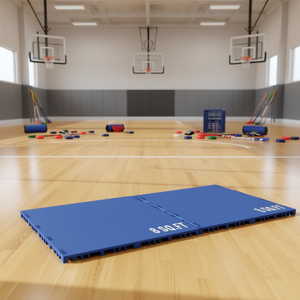Losetas de Polipropileno Azules para Pista de Baile, 8 Piezas de 12.4 x 12.4, Superficie de Entrenamiento Encajable para Equipamiento de Hockey - Product Image 2