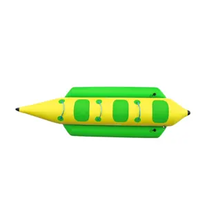 Latest Design Wholesale PVC Inflatable Sea Banana Boat Inflatable Flying Fish Banana Boat for Water Game