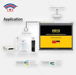 AOK-Persianas <span class=keywords><strong>enrollables</strong></span> dobles con control remoto múltiple <span class=keywords><strong>para</strong></span> ventana, motor inteligente duradero <span class=keywords><strong>para</strong></span> hotel, casa de lujo, 45mm,/12 - Product Image 4