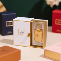 Emballage de parfum personnalisé en gros, boîte magnétique en papier kraft écologique pour cosmétiques, design avec estampage à chaud doré, échantillon gratuit