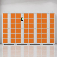 Casier intelligent à 48 portes, grande capacité, armoire de rangement en acier avec système de reconnaissance faciale pour l'école, le bureau, la salle de sport, usage commercial