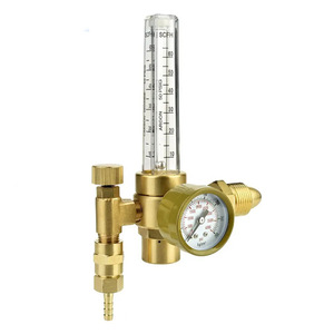 Réducteur de pression d'argon tout en cuivre WQ001 0-15 Psi avec débitmètre pour la régulation du gaz de soudage - Product Image 1