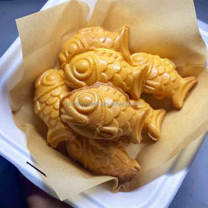 Nouveau design Taiyaki Maker Machine coréenne gâteau <span class=keywords><strong>boulanger</strong></span> farci forme de poisson bouche ouverte crème glacée gaufrier Machine - Product Image 1