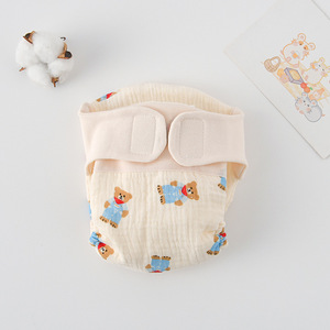 กางเกงผ้าฝ้ายแบบมีเทปสำหรับเด็กใช้ซ้ำได้กางเกงฝึกเด็กลายการ์ตูนผ้าอ้อมเปลี่ยนชุดชั้นใน - Product Image 2